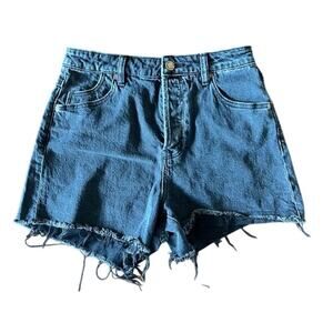 Rolla's Womens Original High Rise Cut Off Shorts, Black size 27